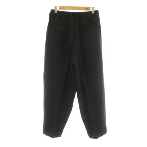MARKAWARE MARK AWARE CLASSIC FIT TROUSERS WOOL DOBBY STRIPE テーパードパンツ タック