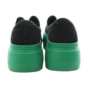 UGG australia スリッポン シューズ 厚底 22.5cm 黒 ブラック 緑 グリーン 1130789 /AN9