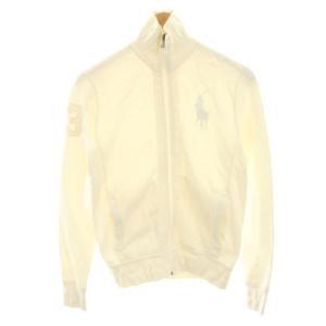ジャケット ブルゾン 裏起毛 ビッグポニー ジップアップ M 白 ホワイト WMBLKNIS1C00012