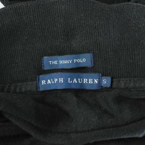 RALPH LAUREN ポロシャツ S 黒 ブラック 半袖 ロゴ刺繍 /AP
