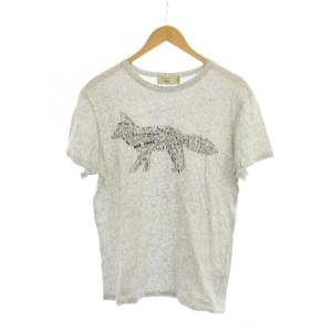 Tシャツ S グレー フォックス柄 クルーネック 半袖 SS17M719 /JP