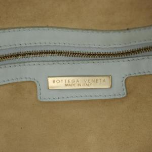 BOTTEGA VENETA イントレチャート ボーリングバッグ ライトブルー
