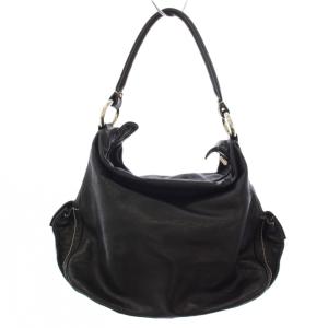 MARC JACOBS Blake Hobo Bag ハンドバッグ ショルダーバッグ レザー ステッチ 黒 ブラック /TK