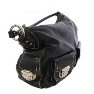 MARC JACOBS Blake Hobo Bag ハンドバッグ ショルダーバッグ レザー ステッチ 黒 ブラック /TK