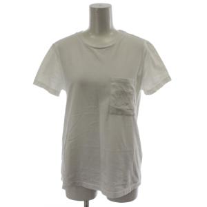 Tシャツ カットソー 白 ホワイト 半袖 クルーネック ロゴ /GG65