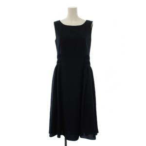 21年製 SUMOCK DRESS ワンピース 40 ネイビー 41952