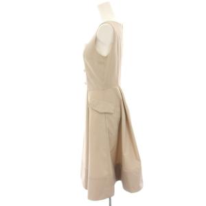 FOXEY NEW YORK ジャンパースカート ワンピース ロング ミモレ 40 ベージュ 28694-NAOFF409P /HN38
