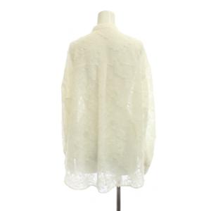 URBAN RESEARCH 25SS カットジャガードシャツ ブラウス F 白 バンドカラー 長袖 /JP5