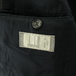 dunhill ロロピアーナ テーラードジャケット チェック柄 シングル ウール 48 グレー /AN42