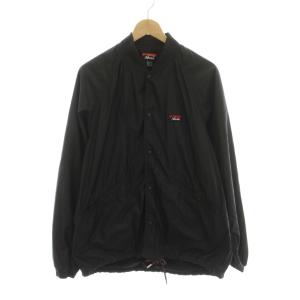 RIB COLLAR COACH JACKET リブカラー コーチジャケット アウター M 黒 ブラック