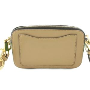 MARC JACOBS ザ スナップショット ショルダーバッグ レザー ベージュ 緑 グリーン M0012007 /KU 36