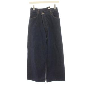 22SS デニムパンツ ジーンズ ワイドパンツ クロス S 紺 ネイビー 470FS431-1350 /HN19