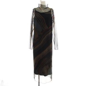 Ameri VINTAGE アメリヴィンテージ-CROOKED STRATUM SHEER DRESS
