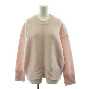 23AW ファインウール クルーネックプルオーバー ニット セーター 長袖 S ピンク 23023402302