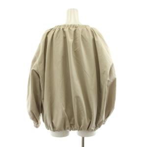 NOBLE 21SS ギャザーオーバーサイズブルゾン ジャケット ジップアップ 36 ライトベージュ 21011240601010