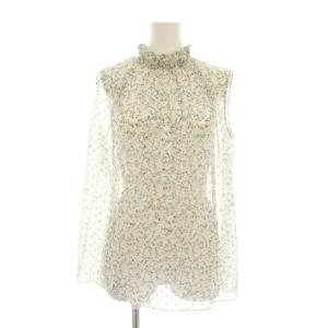 25SS Vintage Floral Print Lida B Blouse ノースリーブブラウス シアー