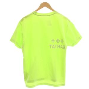 TATRAS Tシャツ ネオンカラー 半袖 ロゴ 01 ライムグリーン 黄緑 MTAT23S8193-M /G1