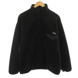 96年製 シンチラスナップT フリースジャケット L ブラック 25450