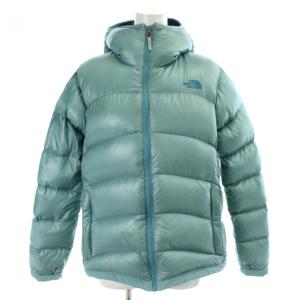 ACONCAGUA HOODIE ダウンジャケット ナイロン L ミントグリーン フード付き 長袖 無地