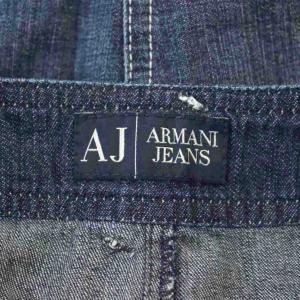 ARMANI JEANS スカート F 36 紺色 ネイビー デニム ロング丈 /LP36