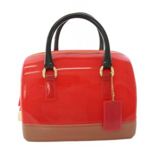 FURLA フルラ-CANDY BAG ボストンバッグ ハンドバッグ 赤 レッド /TK