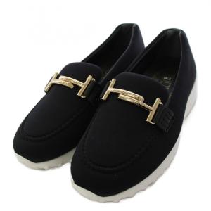 TOD'S トッズ-ローファー シューズ 厚底 ダブルT ロゴ 35.5 黒 /BM5