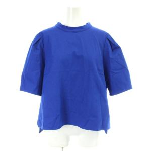UNITED ARROWS セットアップ カットソー ブラウス スカート 36 青 ブルー 無地 モックネック 半袖 1516-299-5006,