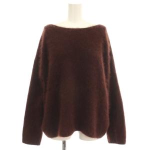 ウール ニット セーター 長袖 F 茶 ブラウン 170809221070 /G26