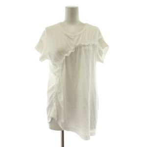 ヨウジヤマモト Tシャツ カットソー 半袖 フリル 白 ホワイト YO-T31-066 /KU 7
