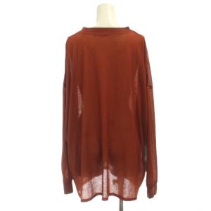 Ameri VINTAGE BOTANICAL SHEER LONG TEE Tシャツ F 茶 ボタニカル柄 長袖 0224204610320