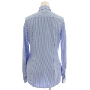 POLO RALPH LAUREN ストライプ シャツ ブラウス 長袖 XS 水色 ライトブルー 211633498004 /G10