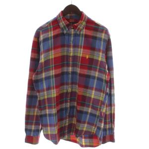 SLIM FIT ボタンダウンシャツ M マルチカラー 長袖 チェック柄 7984201ZVAB /GG48