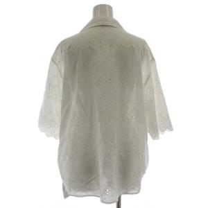 JOURNAL STANDARD relume 25SS コットンカットワーク刺繍開襟シャツ ブラウス F 白 五分袖 カットワーク 25050462107020