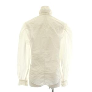 ISABEL MARANT ETOILE シャツ ブラウス 36 白 ホワイト フリル 長袖 ハイネック /YM50