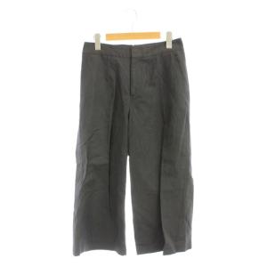 パンツ 2 ストライプ柄 ワイド グレー センタータック /JP 42