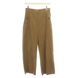 ワイドパンツ 茶色 ブラウン 無地 113103926 /YM29