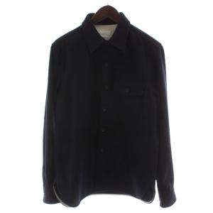 シャツジャケット ウール M 黒 ブラック 長袖 2620700043 /GG50