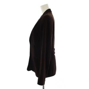 Max Mara テーラードジャケット ベロア 40 茶 /BM54
