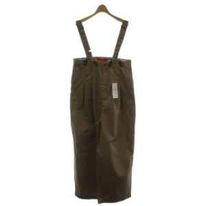 × FREAK'S STORE サロペット オーバーオール F ベージュ 長ズボン ワイドパンツ /GG61