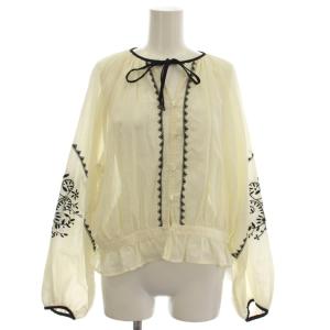 EMBROIDERED BLOUSE FO アイボリー 26SMSBL09
