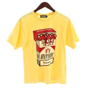 Tシャツ S 黄 イエロー プリント 半袖 02221CT33 /AP24
