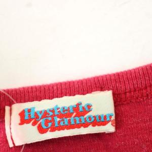HYSTERIC GLAMOUR Tシャツ 半袖 プリント カットソー F ピンク 4030 /G11
