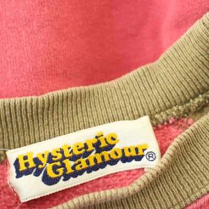 HYSTERIC GLAMOUR スウェット トレーナー プリント F ピンク ベージュ 4600 /G12