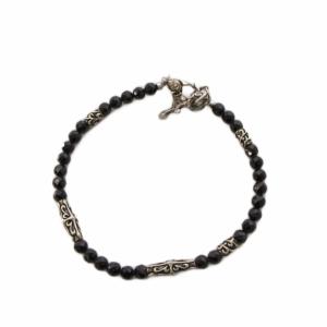 ブレスレット クロス SILVER ブラック