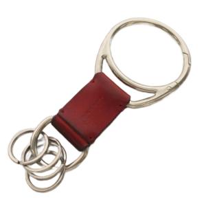 キーフック Key Hook キーホルダー レザー 赤 レッド シルバーカラー /YT34
