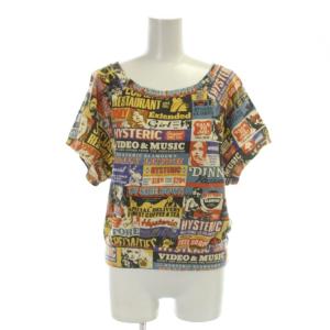 Tシャツ F マルチカラー 総柄 半袖 ラウンドネック 0121CS03 /AP9