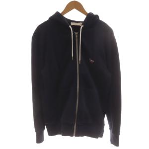 トリコロールフォックスパッチジップアップパーカー M 紺 ネイビー 長袖 ロゴ FW17M711 /RR29