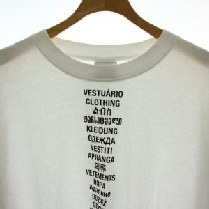 VETEMENTS ヴェトモン-19SS Translated Tee Tシャツ XL 白 ホワイト