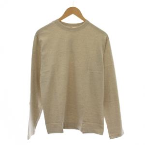 Tシャツ MEDIUM グレー クルーネック 長袖 無地 /LP26