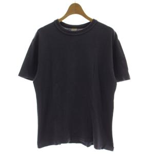 Tシャツ コットン M 紺 半袖 クルーネック /GG37